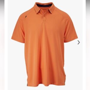 RHONE Vibrant Orange Polo Shirt